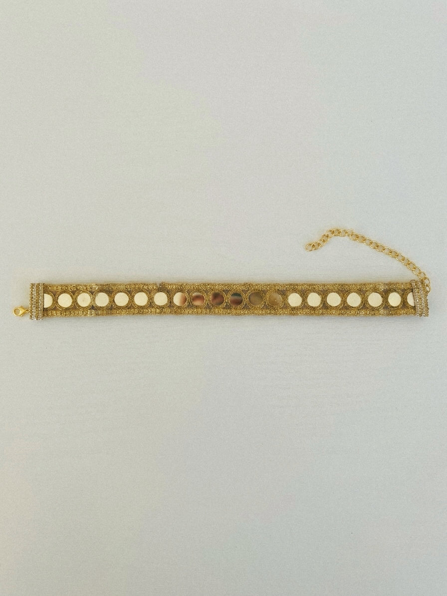 Gold Mirror Choker