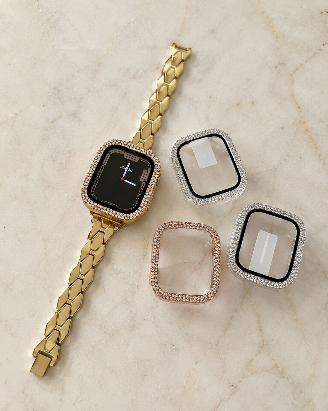 PROTECTOR APPLE WATCH CON BRILLO