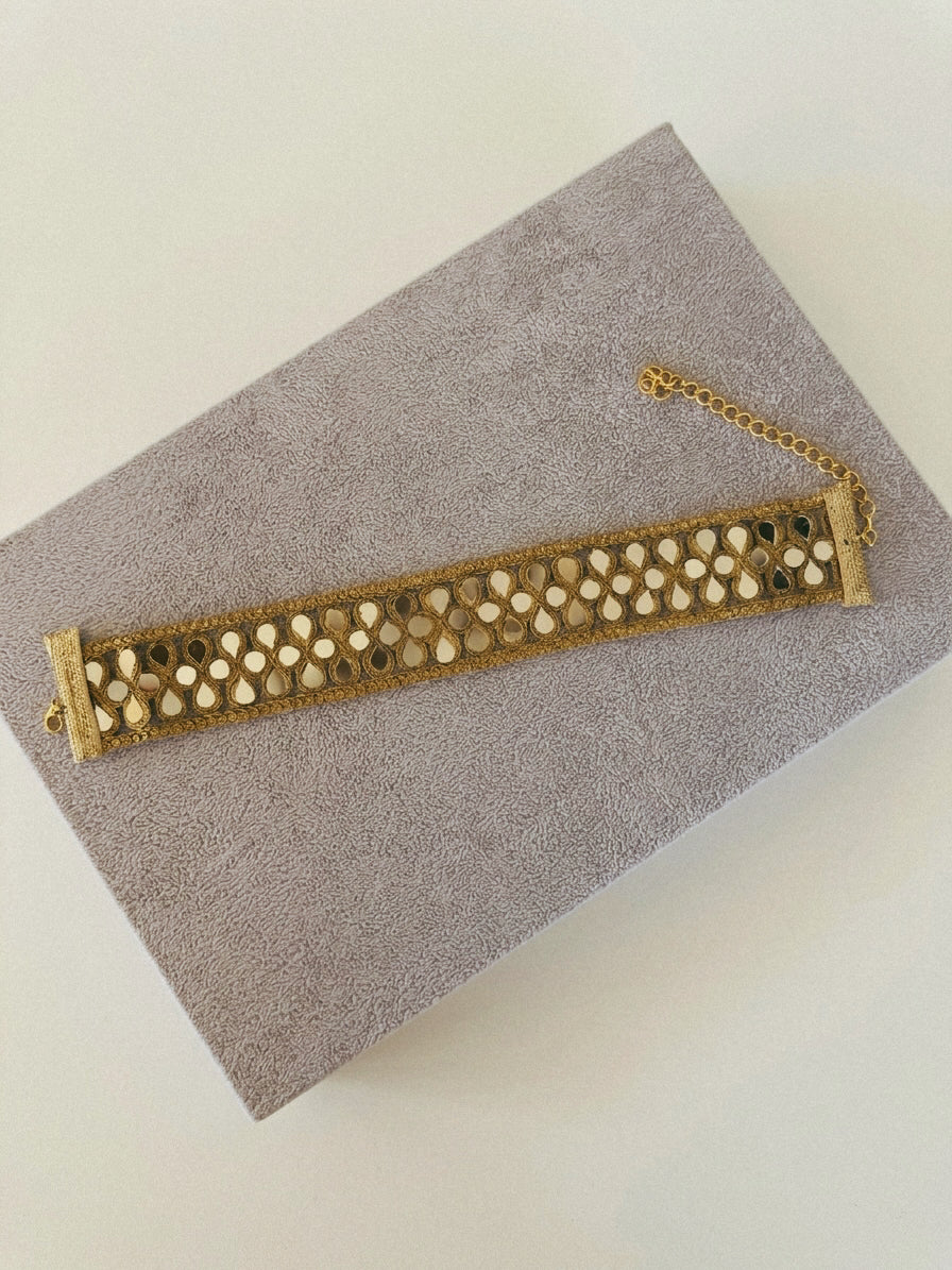 Gold Mirror Choker