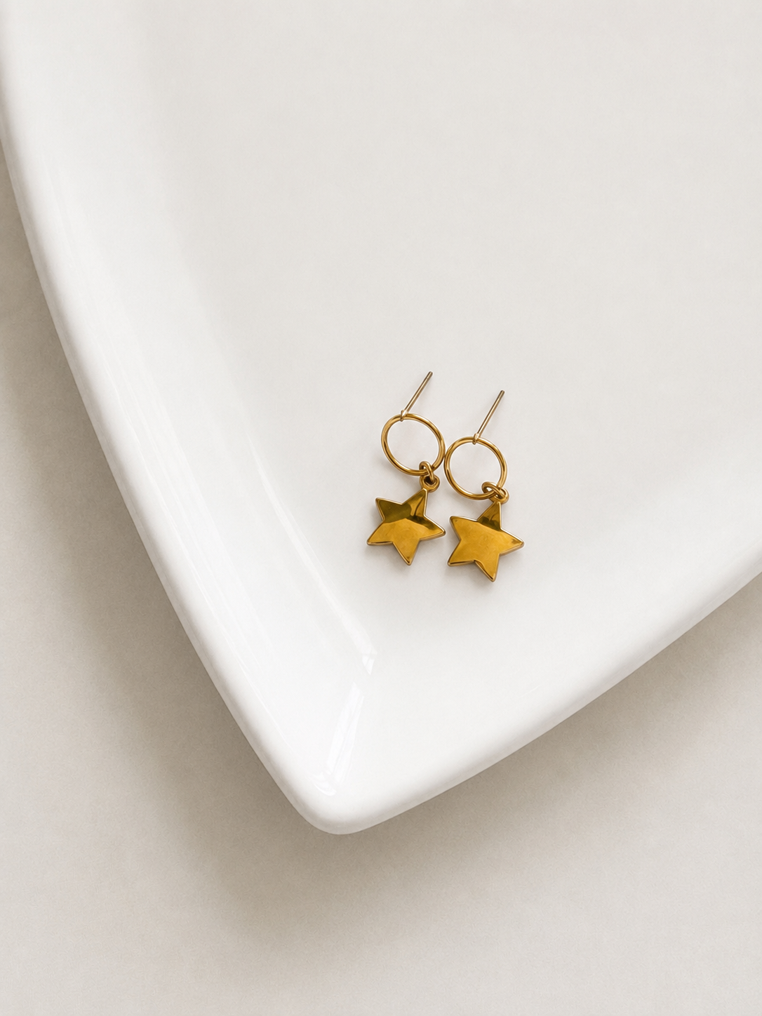 STAR CIRCLE EARRINGS