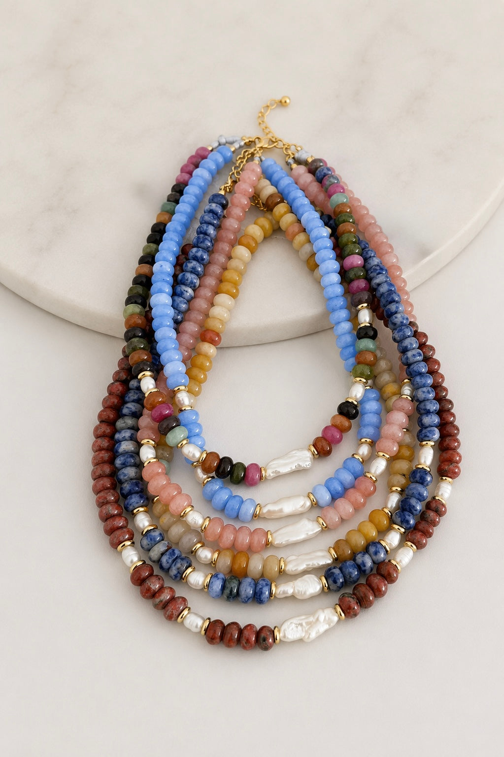 SUNSET BEADED NECKLACE