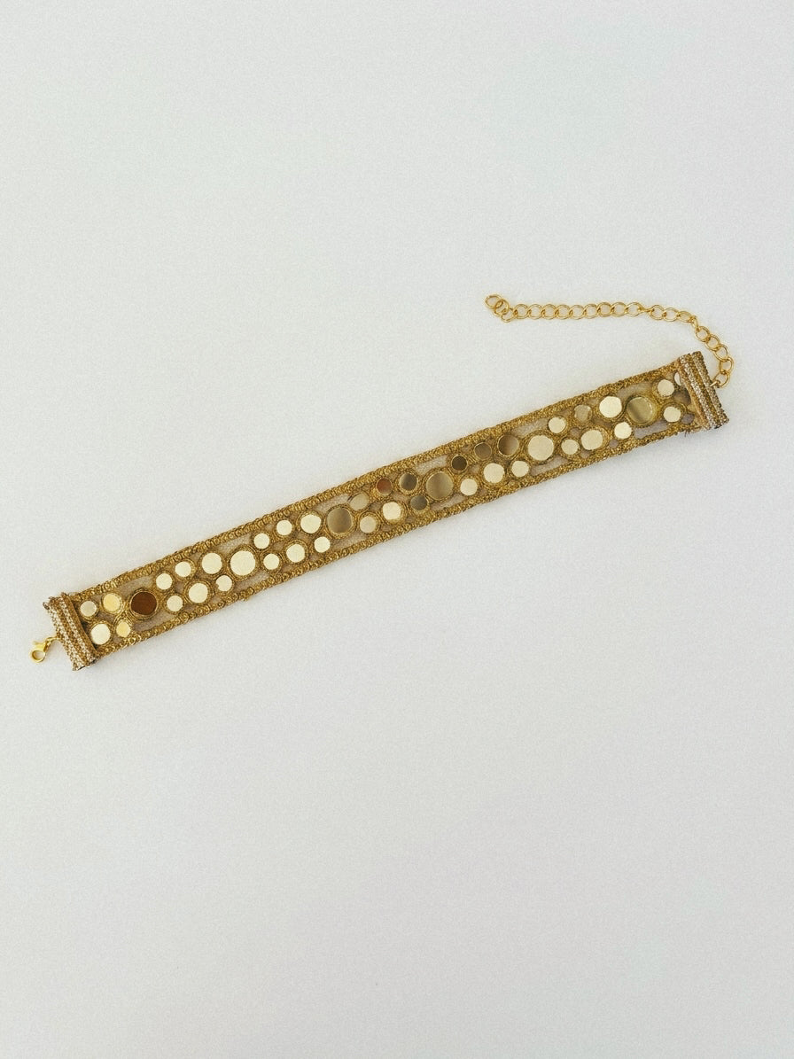Gold Mirror Choker