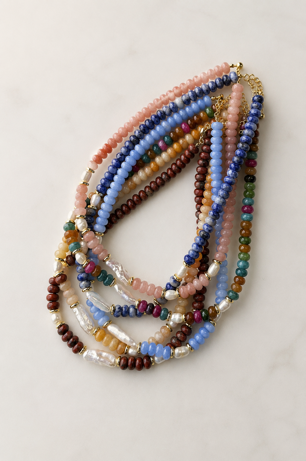 SUNSET BEADED NECKLACE