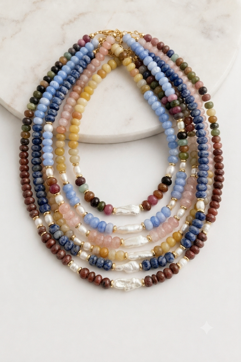 SUNSET BEADED NECKLACE