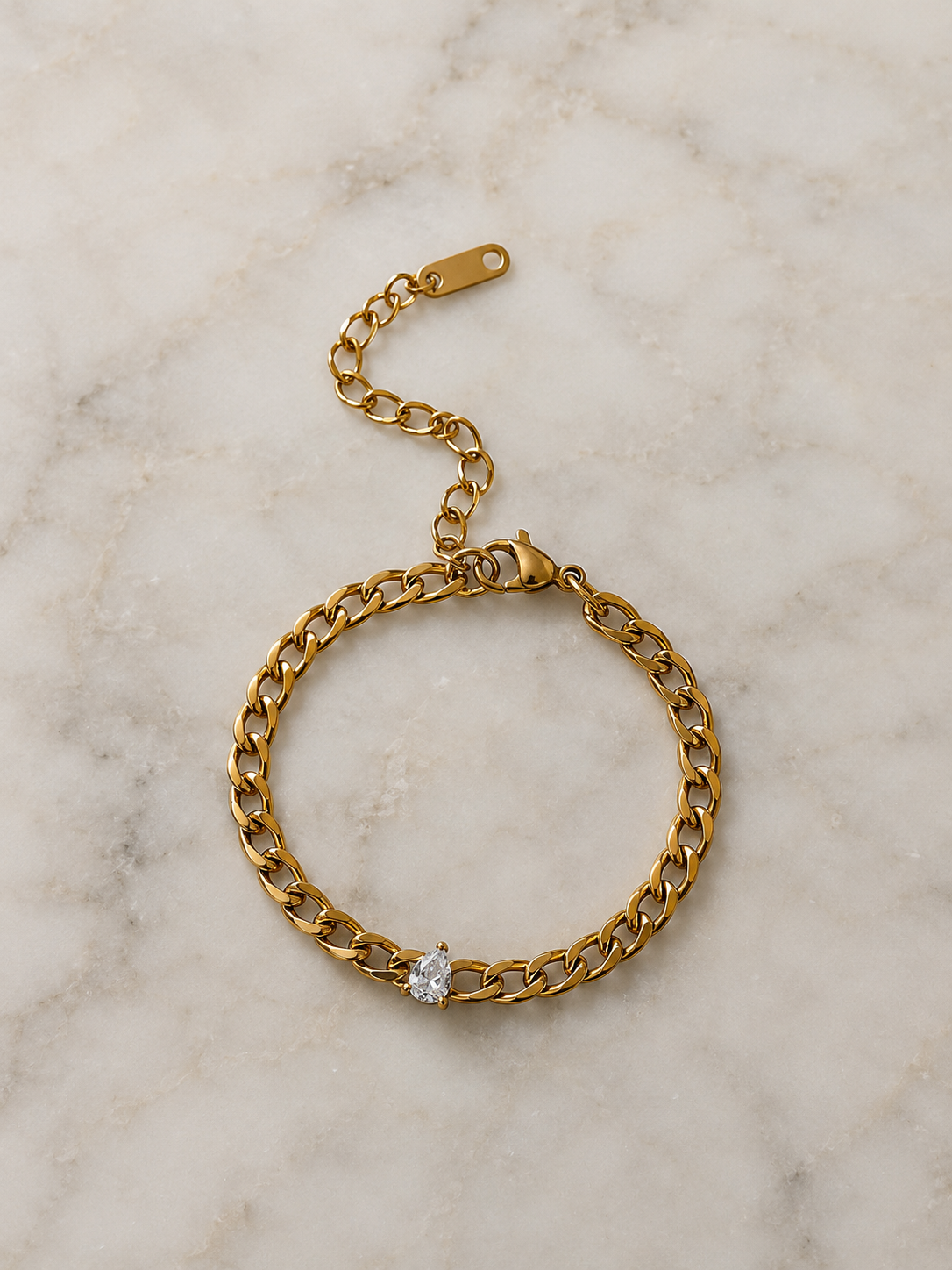 PULSERA LAGRIMA GOLDEN
